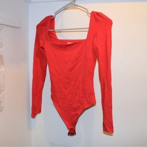 Aritzia Red Body Suit/ XS